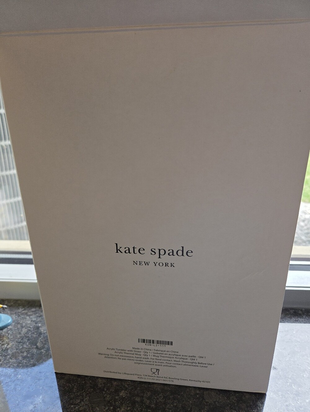 kate spade Pacific Petals Thermal Travel Mug with Pink Tumbler with Straw NIB - Picture 7 of 8